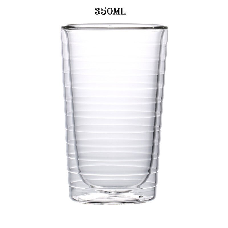 Tasse à café Nespresso en verre à Double paroi, résistante à la chaleur, isolante transparente, sans plomb: 350ml