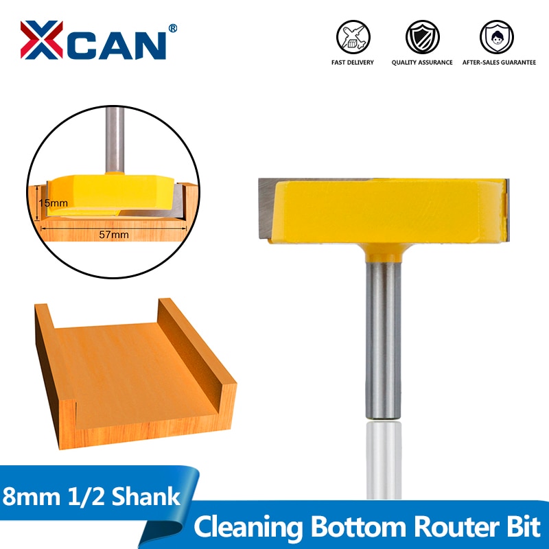 XCAN Cleaning Bottom Router Bit 8mm 1/2 Shank Surf... – Vicedeal