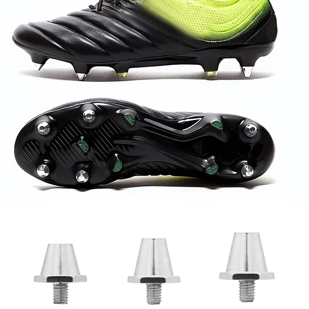Fußballschuhe, Nieten, Stollen, stabile Fußball-Rugby-Nieten, fester Boden, Metall, M5-Gewinde, Fußballschuh-Spikes für sportliche Turnschuhe