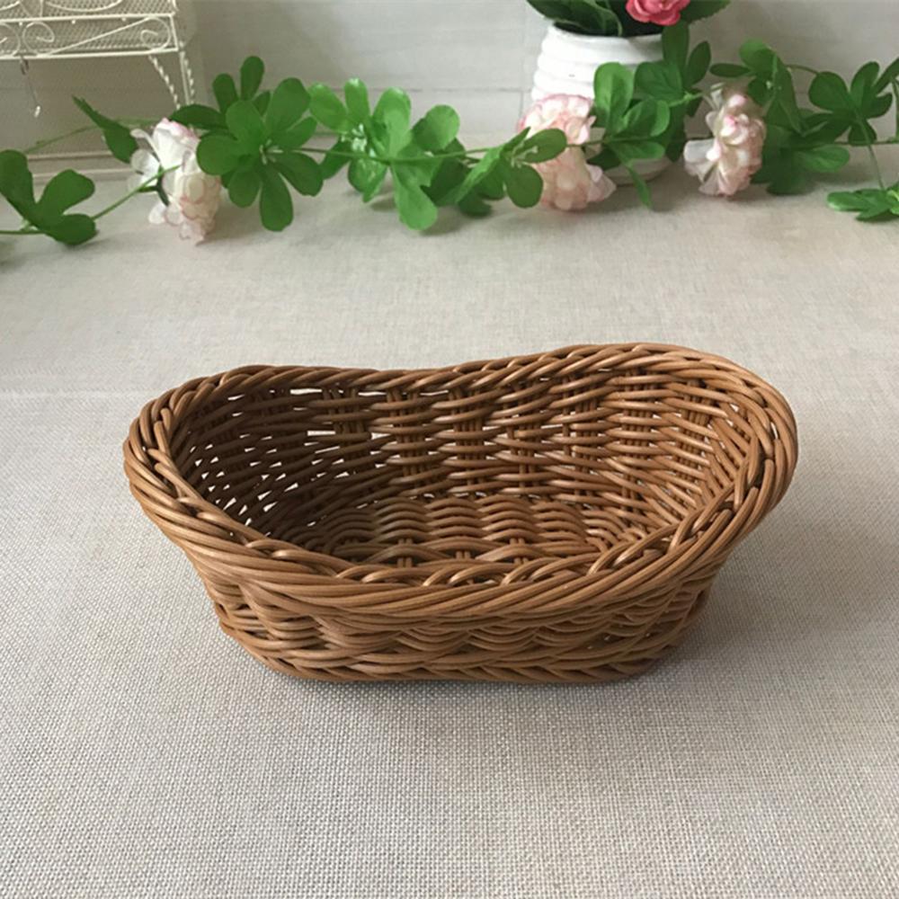 Natural Large woven seagrass Basket of Straw Wicker For home table Wicker Woven Basket Bread Tray Serving