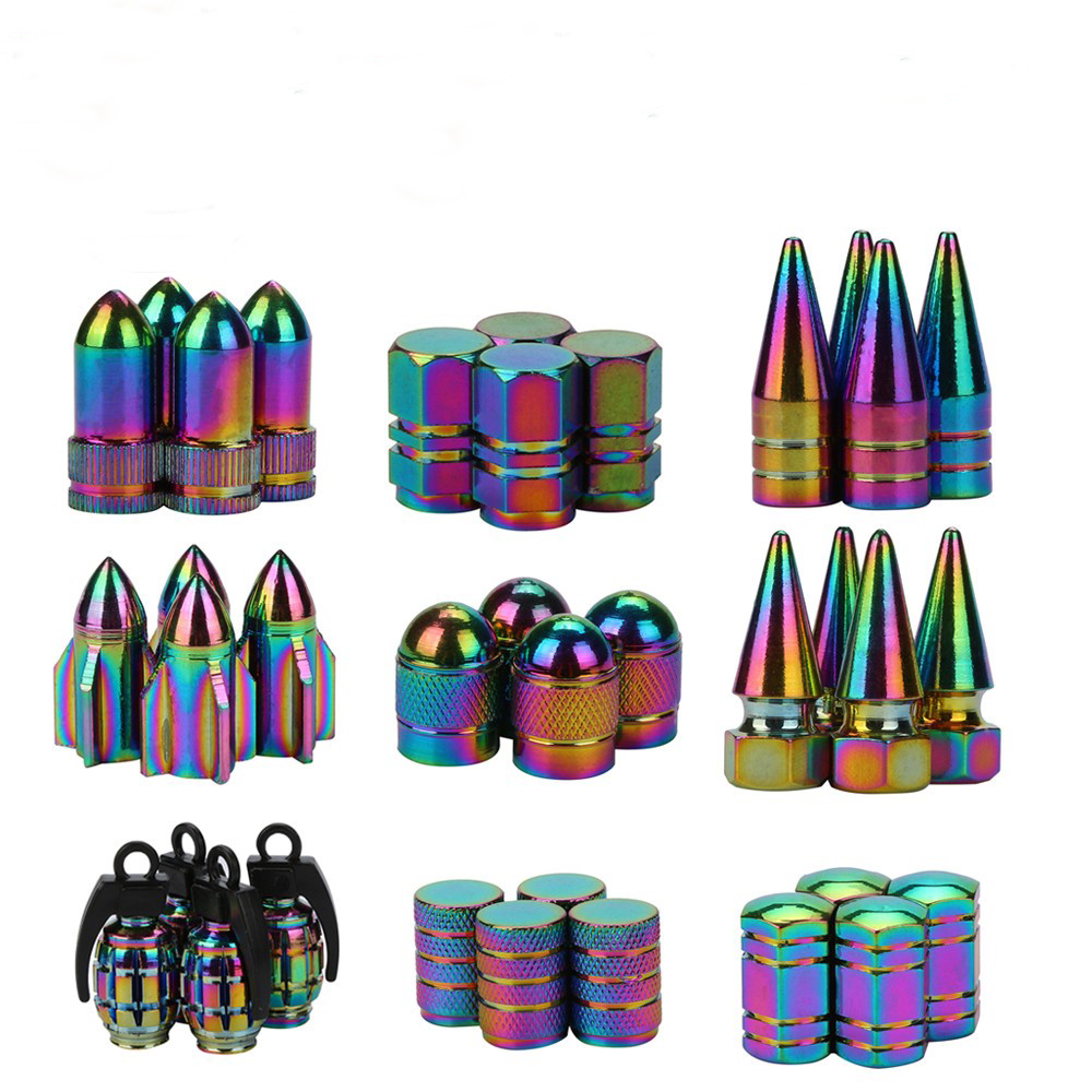 Airplane Shape Aluminum Bicycle Tire Valve Cap Ultralight Mountain Road Bike Valve Cap Tire Valve Protector MTB Accessories