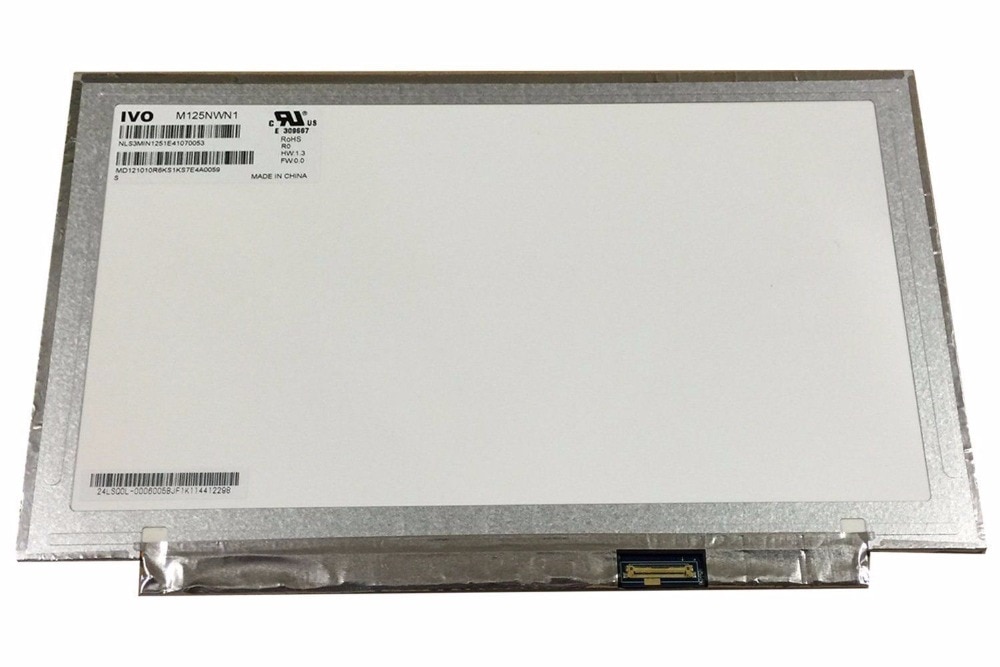 B125 xtn 01.0 sovitus  lp125 wh 2- sp  t1 m125 nwn 1 hb125 wx 1-200 12.5 "edp led -lcd -näyttö luokka b ja yksi kuollut pikseli