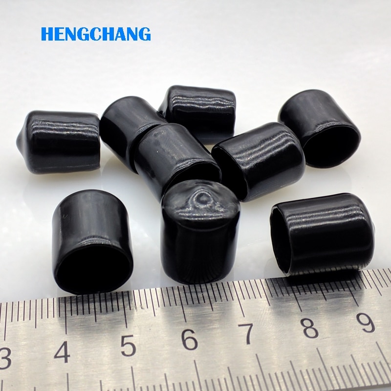12mm protective cover Rubber Covers Dust Cap for connector metal tubes 100pcs/lot
