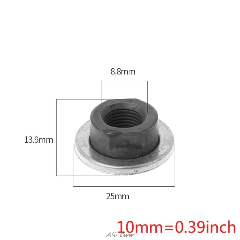 2 Pcs/Set Bicycle Hub Nut Screw Front Rear Fixed Gear MTB Bike Parts Single Speed 3/8 Metal Nuts Folding Bikes Supplies