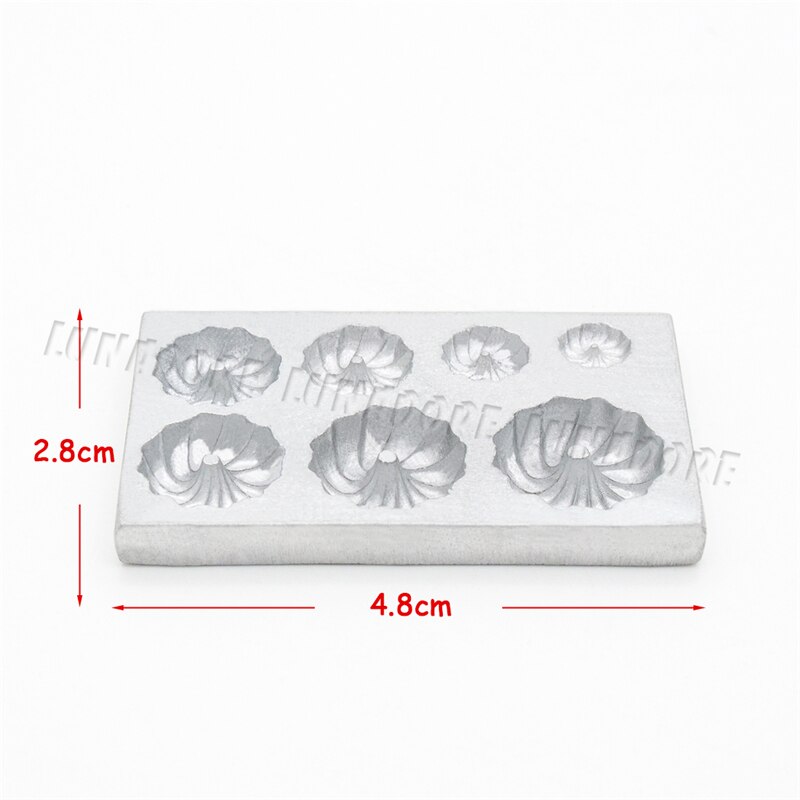 Odoria 1:12 Miniature Metal Cookies Baking Mould 7 Size Mold Kitchenware Dollhouse Kitchen Accessories