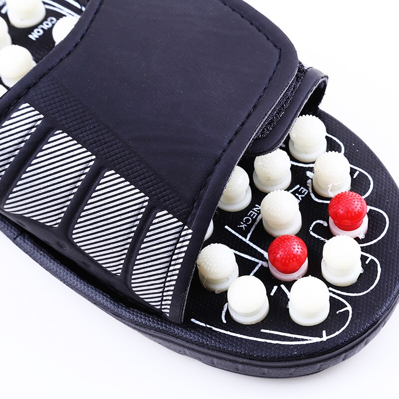 Acupunt Massage Slippers Sandaal Voor Mannen Voeten Chinese Acupressuur Therapie Medische Roterende Voet Massager Schoenen Unisex