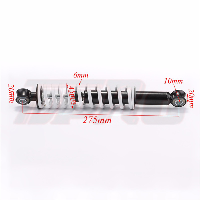 2xmotocicleta 275mm Amortiguador delantero suspensión protección para SU-30 ATV Quad Buggy Go Kart Dirt Bike no hidráulico