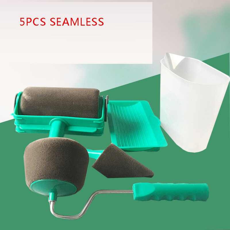 8 st väggdekorationsmålningsrulleborste set paint runner pro brush kit multifunktionella husfärgrullar runner pro tools set