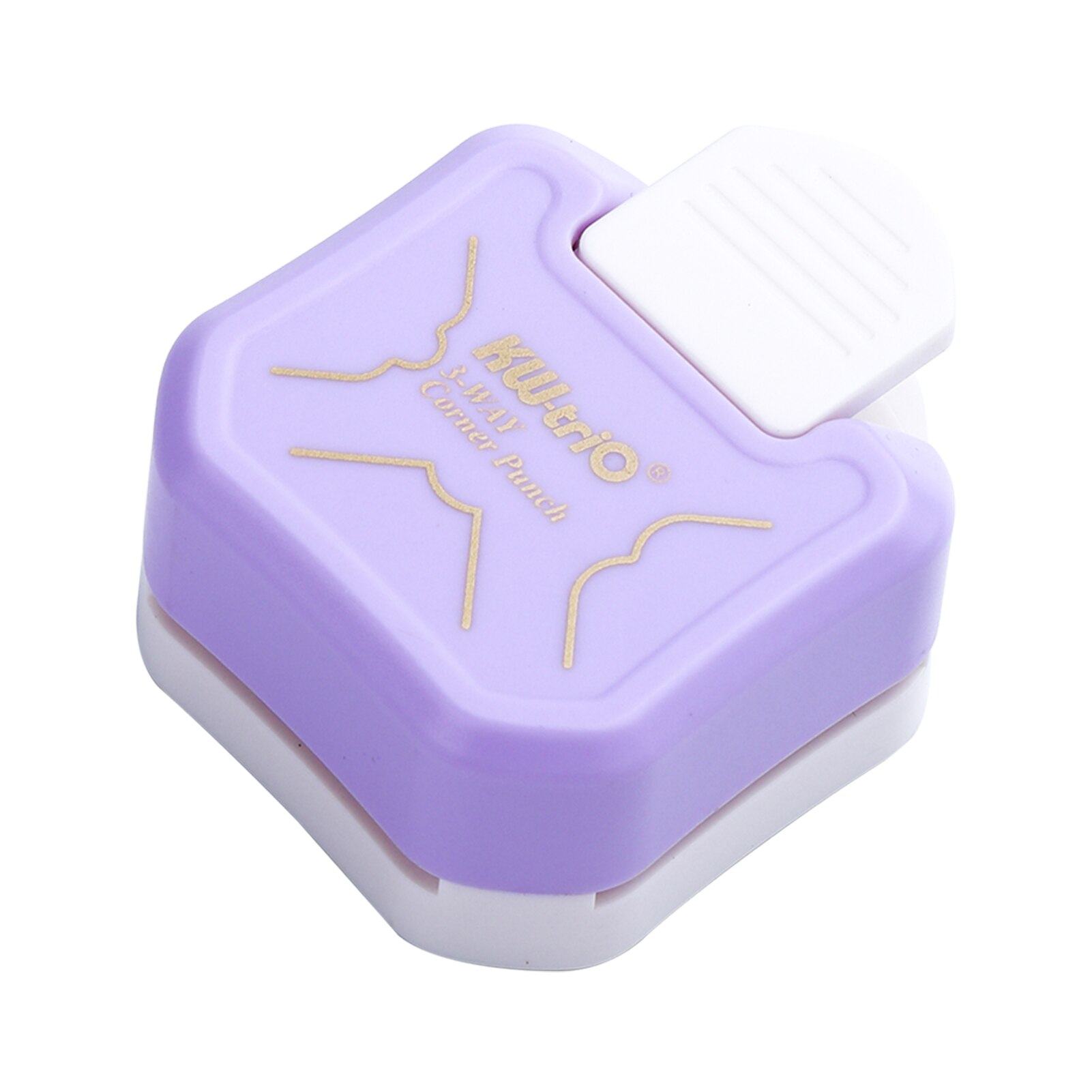 KW-trio 3-in-1 Corner Rounder Punch R4/R7/R10mm Round Corner Trimmer Cutter for Card Photo Paper Laminating Pouches: Gold
