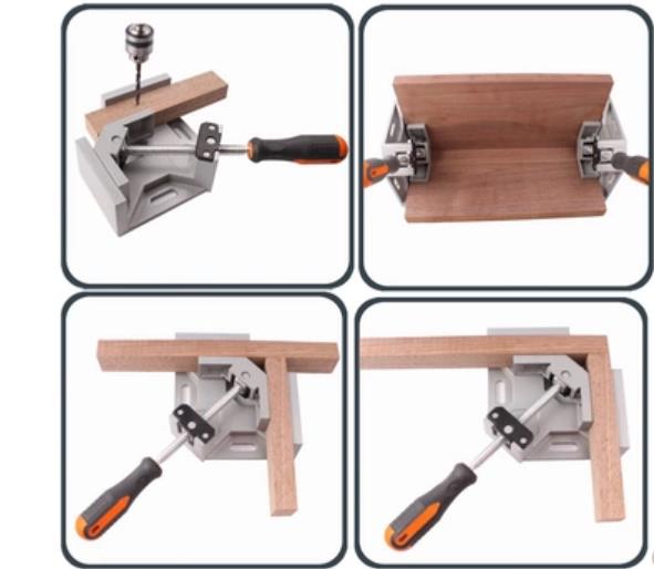 Angle Vise 90 Angle Great DIY Home Handle Tool 100% Aluminum alloy Corner Clamp Workbench Angle clamp for woodworking