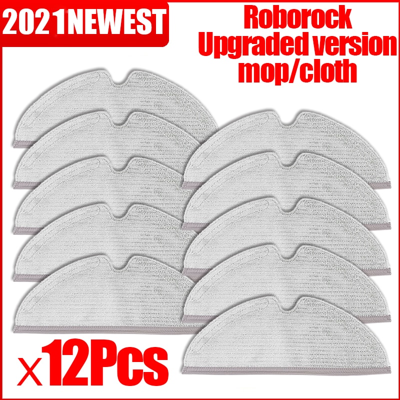 Uppgraderad version rengöringsrobot mopp trasor för xiaomi roborock  s50 s51 s55 s5 max  s6 ren  s6 s5 delar xiaowa  e25 e35