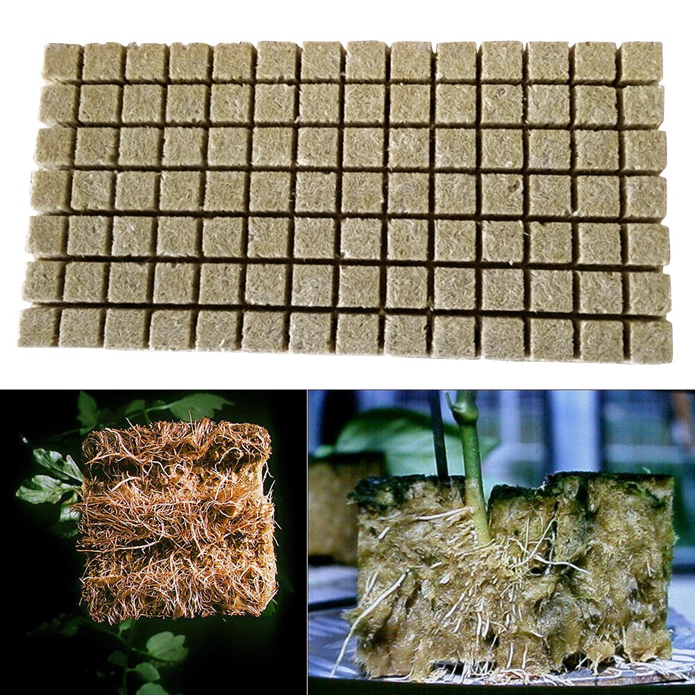 Garden Media Greenhouse Compress Base Rockwool Cubes Mini Soilless Cultivation Blocks Ventilative Multifunction Hydroponic Grow