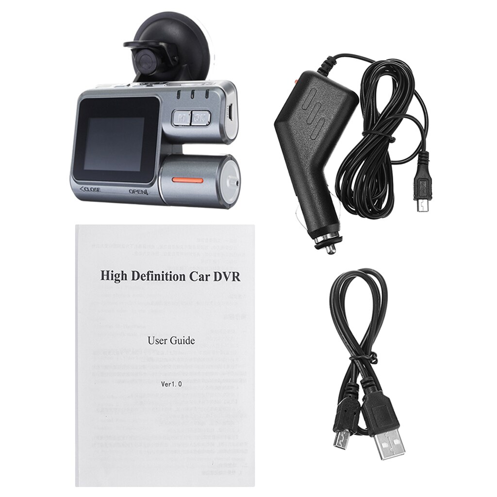 Dash Cam Screen Dual Dashboard Cameras Front and Rear Car Driving Video Recorder