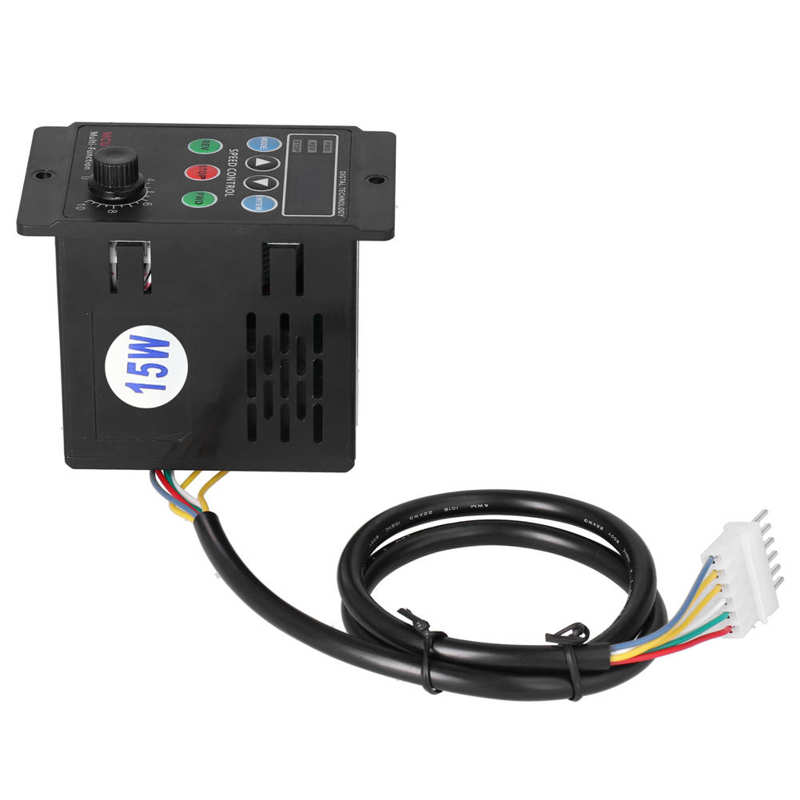 AC 220V Motor Speed Controller Digital Display Single Phase Gear Reduction Motor Governor CW/CCW Speed Pinpoint Regulator 15W