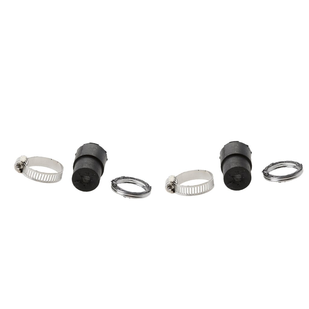 Universal Motorcycle 2Pcs Exhaust Muffler Pipe Gasket Rubber Seal Clamp Kit for Yamaha PW50