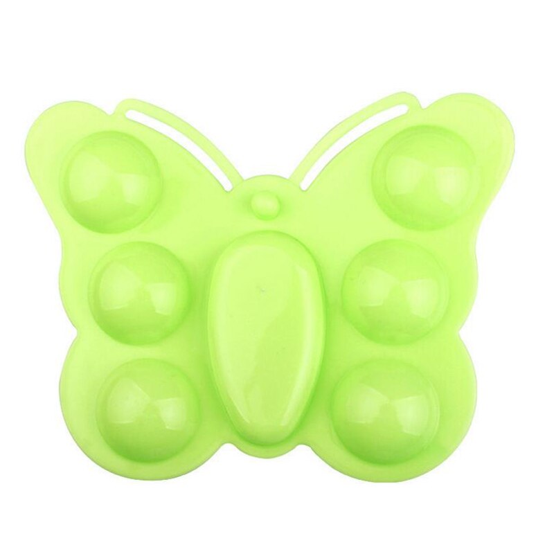 7 Wells Butterfly Plastic Palette Art Paint Plastic Drawing Tray Color Palette For Oil Watercolour White Painting Pallet