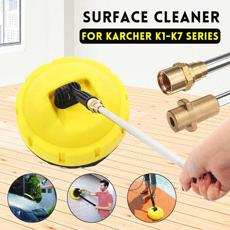 Limpiador rotatorio de superficies de alta presión, cepillo de limpieza de chorro para Karcher K Series K1-K7