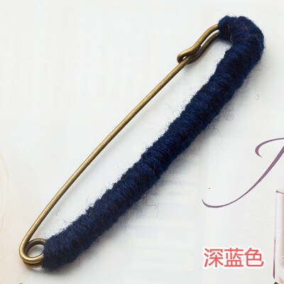 Koreansk nål 10cm stor metal sikkerhedsnål broche vævning uld pin dekoration spænde nål smykker brocher til sjal cardigan sweater: E