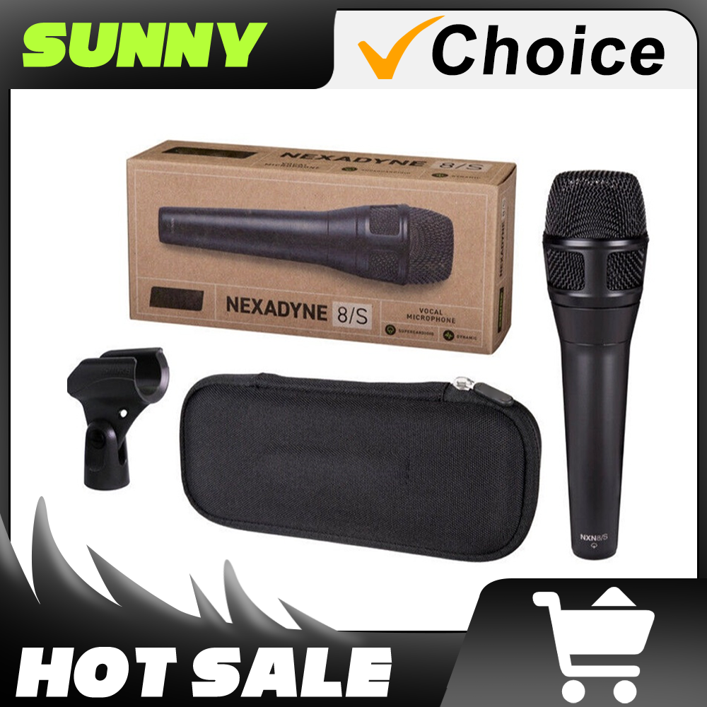 NXN8/S cardioid Dynamic Vocal Microphone for live vocal performance with mic clip and carrying case