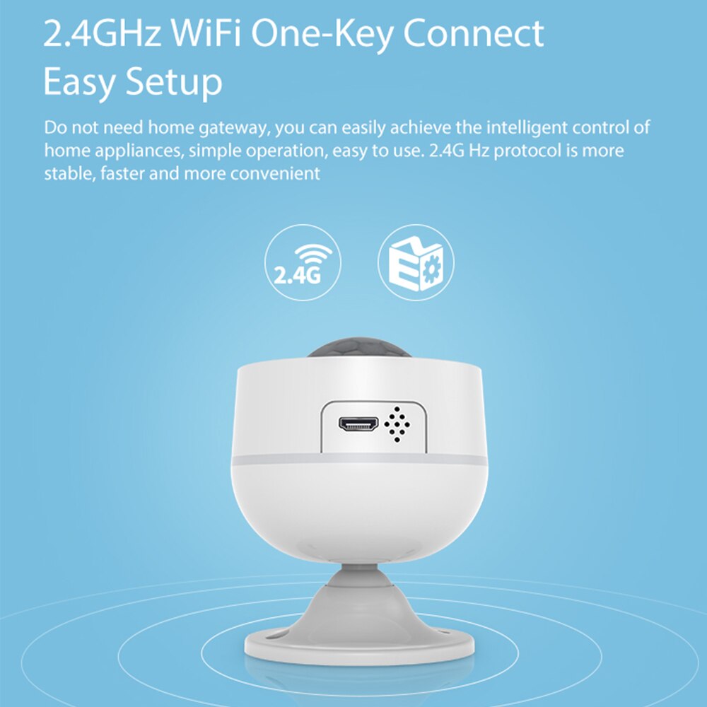 Neo Coolcam Smart Motion Sensor Pir Wifi Usb Lading Pir Detector Voor Smart Home Automation