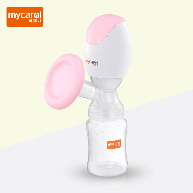 MyCarol Integrated Electric Breast Pump Large suction massage Portable Rechargeable Maternity Breastfeeding Milk extractor