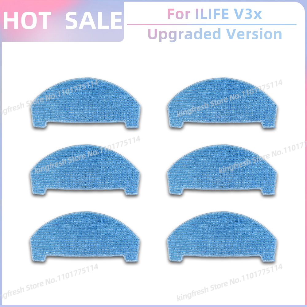 Fit For ILIFE V3x Robot Vacuum and Mop Replacement Parts Side Brush Hepa Filter Mop Cloth Accessories: Lavender