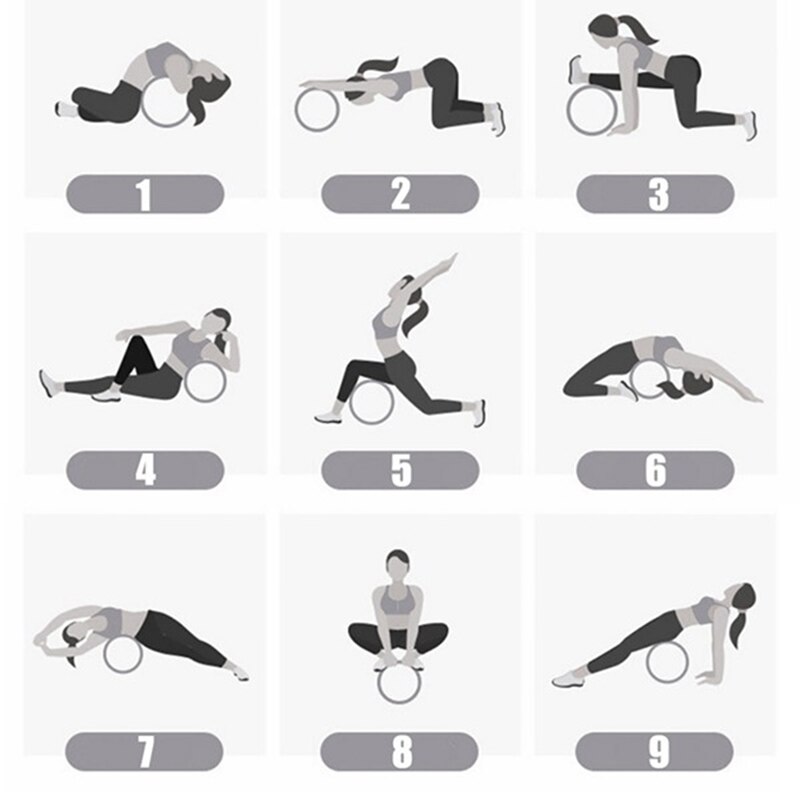 Yoga Hjul Pilates Kork Solid - Träningsverktyg för Rygg och Kroppsbyggnad