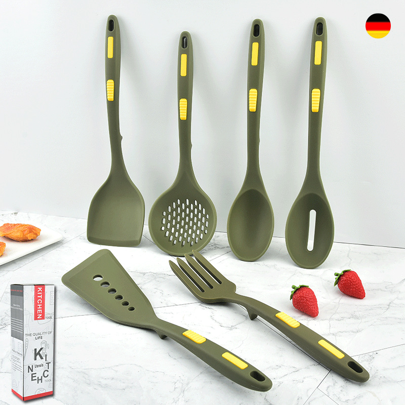 Style Silicone Kitchenware Cooking Spatula Utensils Heat Resistant Kitchen Non-Stick Cooking Utensils Kitchen Baking Tools