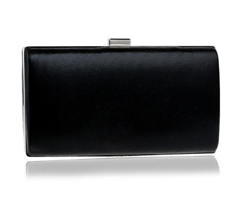 Kvällsväskor silver guld färg dag clutch kvinnlig blå svart bröllopsväska messenger bag kedja axelväska handväska  zd455: Svart
