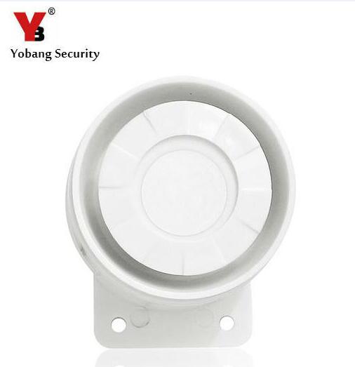 YobangSecurity Cheap Indoor Siren Wired Mini Siren Home Security Sound Alarm System 110dB DC 12V