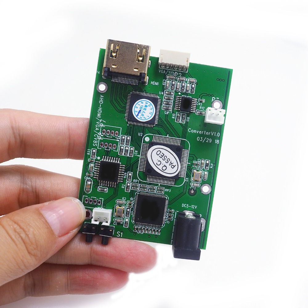 Placa Convertidora de señal de vídeo AHD41, dispositivo 4 en 1 HD, AHD, TVI, CVI, CVBS, HDMI, VGA, CVBS, AHD41