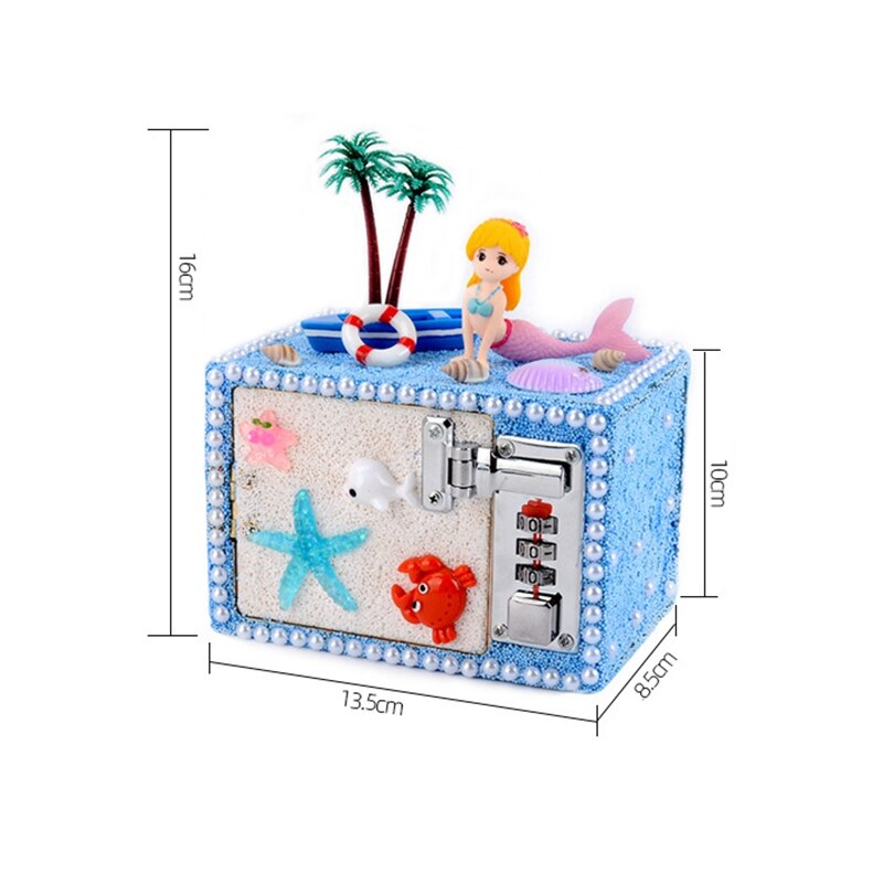 FBIL-DIY Fun Hout Sieraden Doos Craft Kit Kids Speelgoed Voor Meisjes Houten Schatkist Kunsten En Ambachten Decoratie Ornamenten