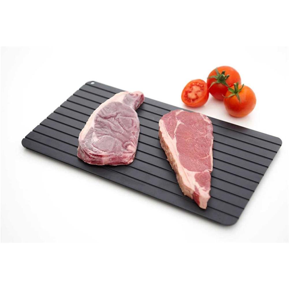 1pc Aluminium Fast Defrosting Plate Board Frozen Meat Thawing Fresh Healthy Rapid Defrost Tray Food Gadgets Kitchen Tools