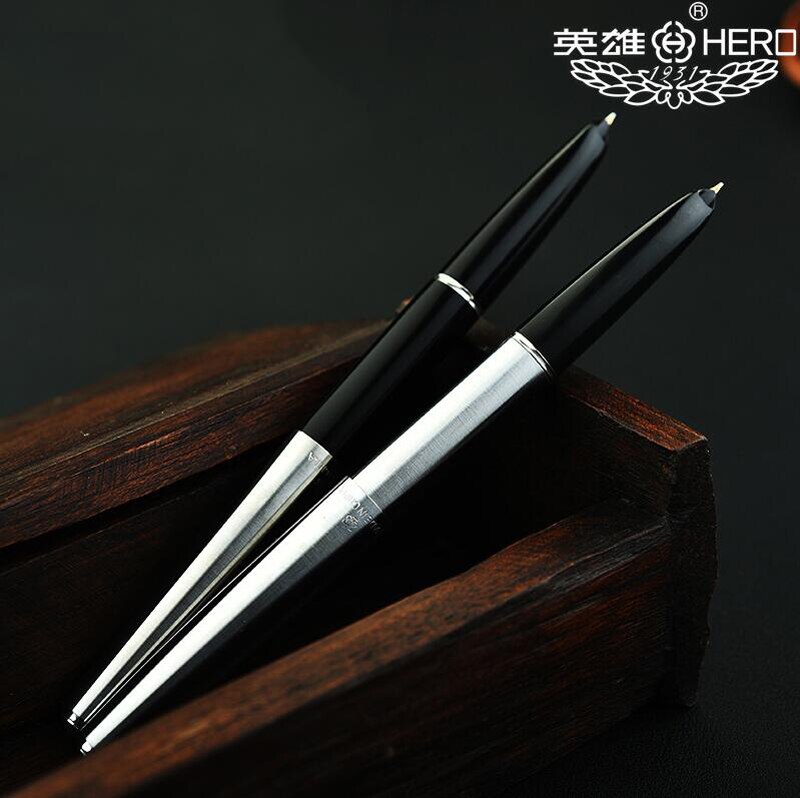 ! Bolígrafo estilográfico Original Hero 100, caja de lujo, , bolígrafo de escritura de negocios de Metal