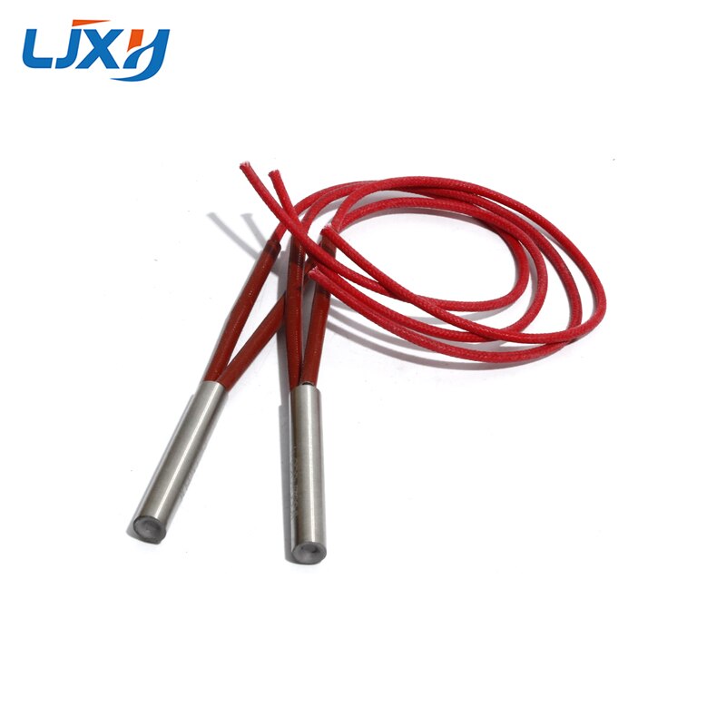 LJXH-tubería de calefacción eléctrica cilíndrica, calentador Tubular de 12,5mm, 30 ~ 70mm, SUS varilla de un solo extremo, 110V/220V/380V, 90/120/150/180/210W, 2 uds.