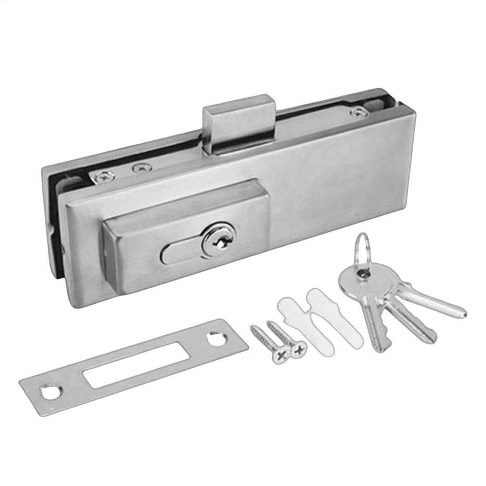 Office Glass Door Lock 10-12mm Bathroom Door Lock Bedroom Balcony Glass Door Lockset Home Security Hardware Accessories: Default Title