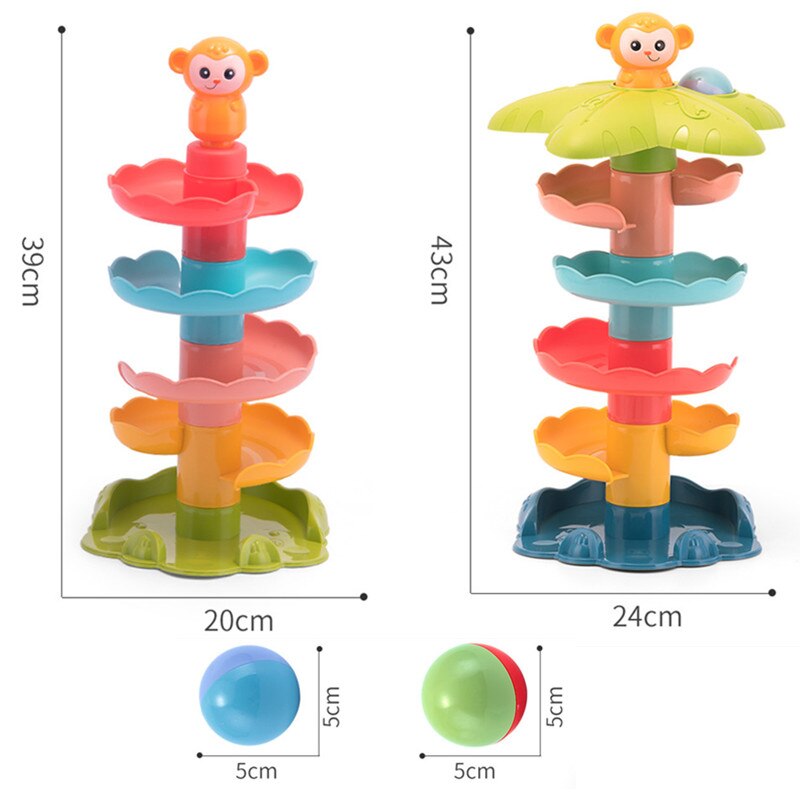 Baby Colorful Slide Balls Sound Juguetes bambini regali di compleanno di natale doccia bagno nuoto giocattoli d&#39;acqua per bambini educativi