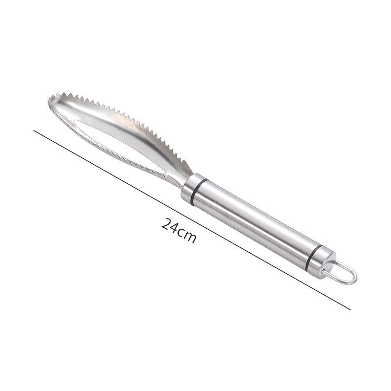 Kitchen Fish Cleaning Knife Cutter Stainless Steel Fish Scales Scraper Fish Scales Cleaning Brush Remove Kitchen Gadgets Acces: C