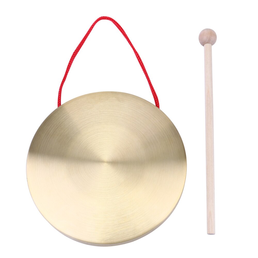 1 Set Opera Gong Muziekinstrument Hand Gong Slaginstrument Koperen Cimbaal Koper Gong Voor Party: Default Title