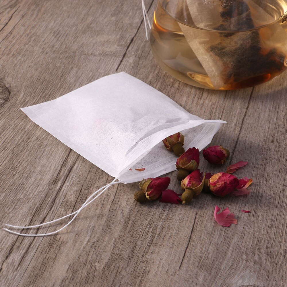 Tea Drawstring 200PCS Empty Drawstring Tea Bag Paper Filter Tea P... – Grandado