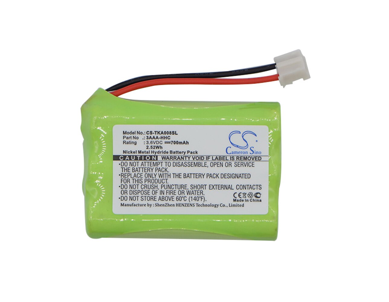 Cameron Sino Batteria Di Ricambio 2000mAh Per TDK Life On Record A33 - Ni-MH 7.2V Verde - 6