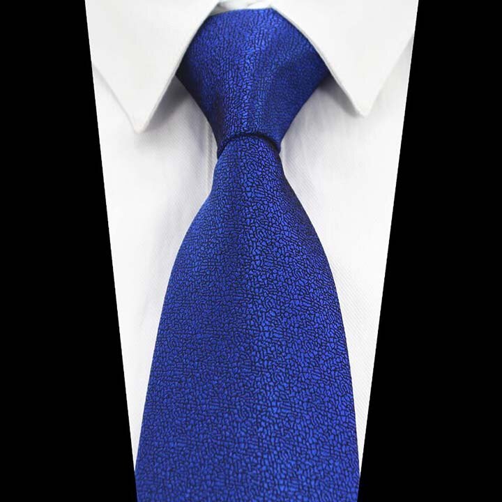 Ricnais 8cm Silk Formal Tie Red Green Solid Necktie For Mens Jacquard Gravata Suit Business Wedding Accessories Neck Tie: 06