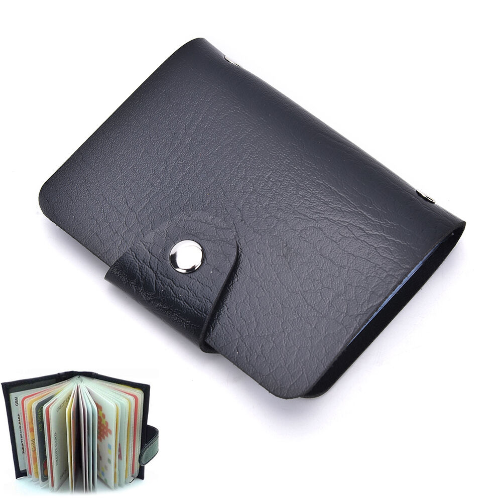 1Pc Pu Leer Functie Bits Card Case Visitekaarthouder Mannen Vrouwen Credit Paspoort Card Bag Id Passport Card portemonnee: F-SH-HG-011