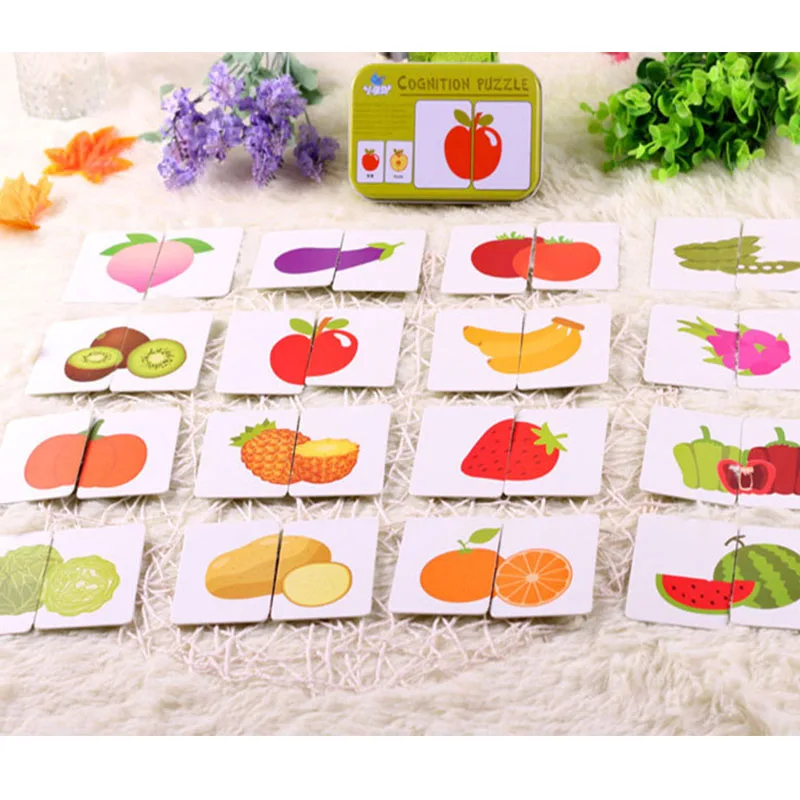 Rompecabezas para bebés, juguetes educativos Montessori, juegos de rompecabezas 3D de madera, caja de hierro, rompecabezas para niños, rompecabezas de madera para niños de 2 a 3 a 4 años: Chocolate