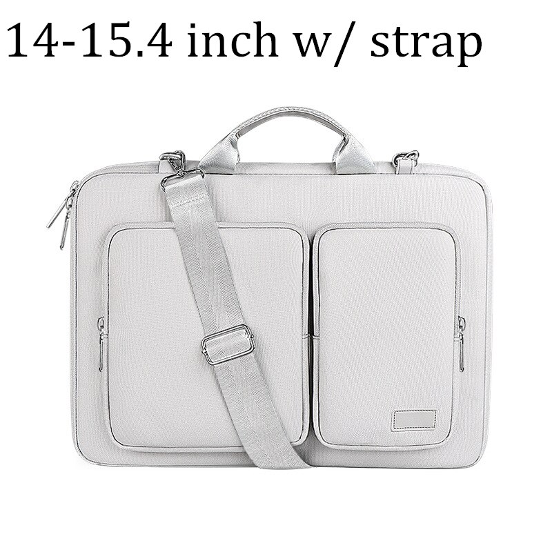 Laptop Aktentasche Handtasche Stange Notebook Liner Tasche Für Macbook Huawei Pro 13,3 14,1 15,4 15,6 Zoll Frauen Männer Wasserdicht: G-BELT 14.1-15.4IN