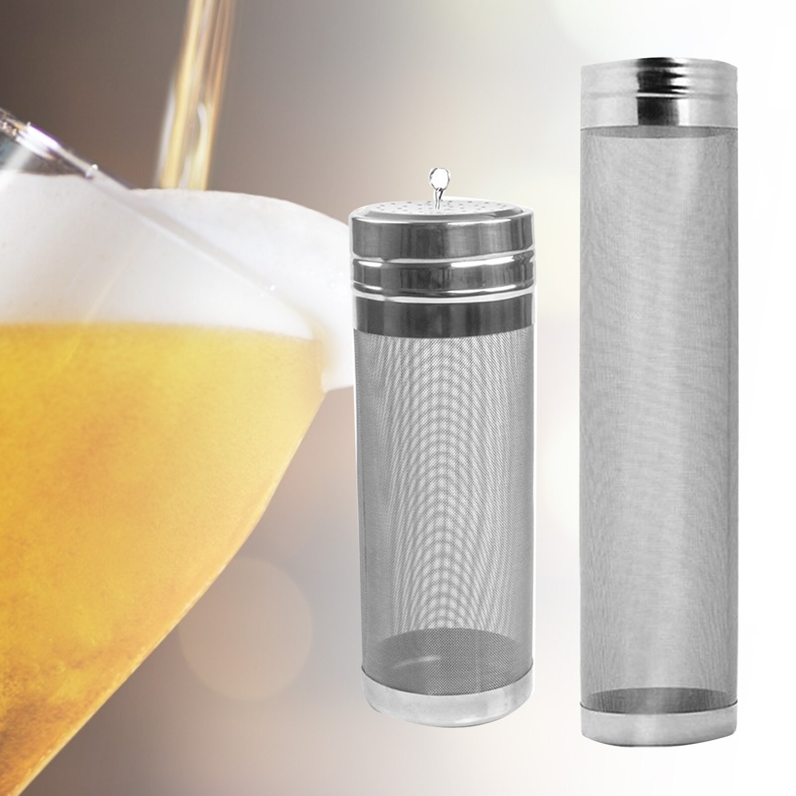 300 Micron Mesh Filter Stainless Steel Homebrew Hop Wine Coffee Beer Strainer