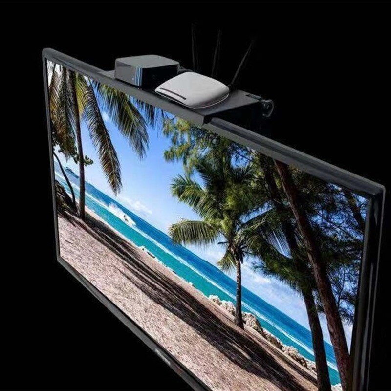 Computer Monitor Riser Desktop Stand ABS TV Rack Display Shelf Storage Desk Plastic Organizer Desktop Home Office Screen ZM722