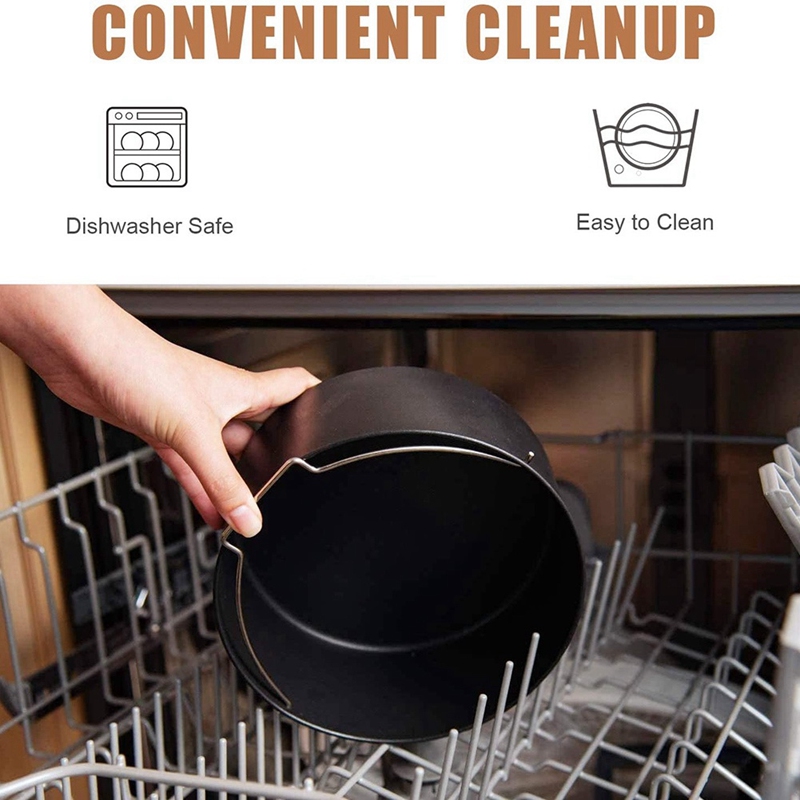 Ensemble de 4 autocuiseur, cuiseur vapeur et friteuse à Air, accessoires de cuisson compatibles avec Ninja Foodi 5 &amp; 6.5 &amp; 8 Qtop101 OP301 OP302