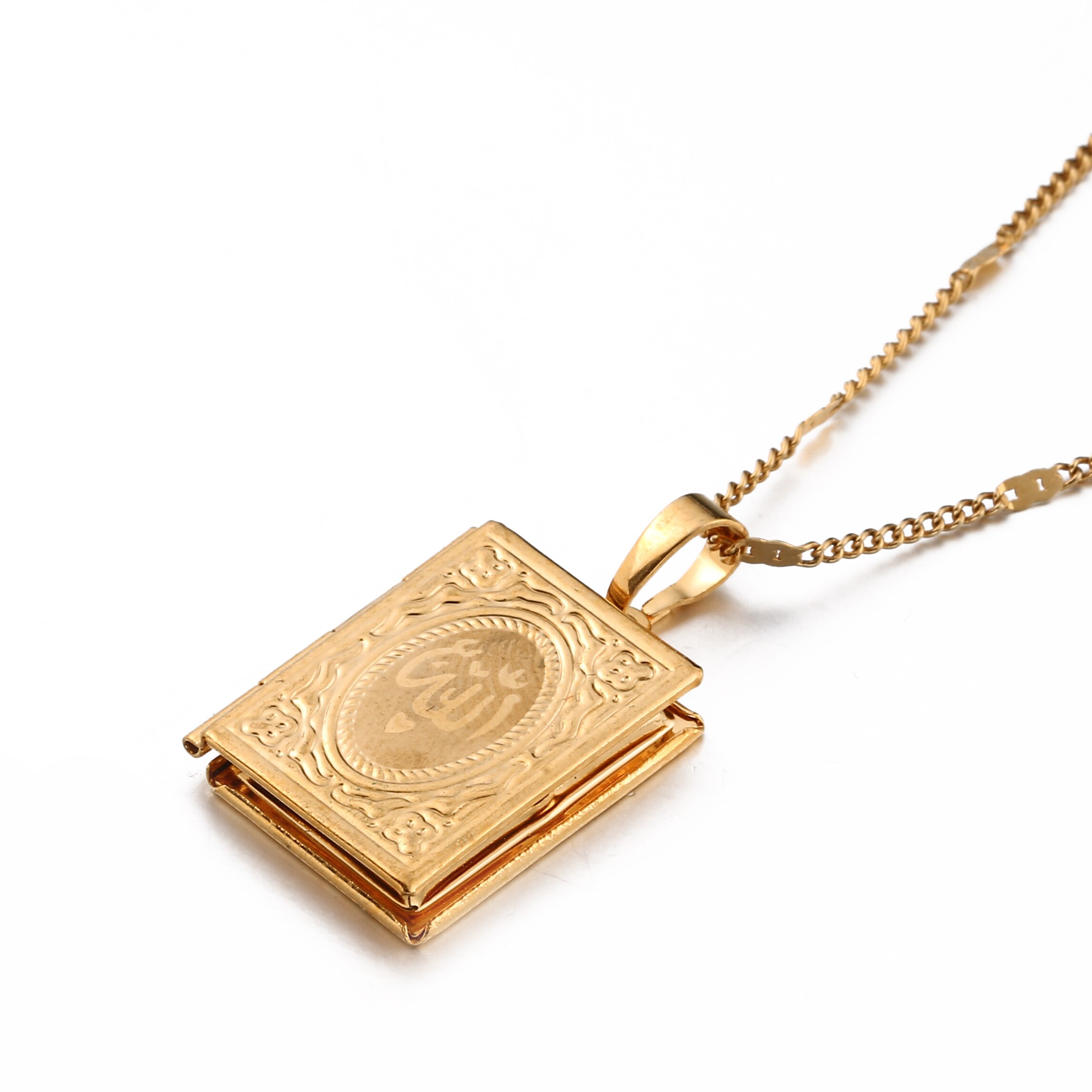 Goud Kleur Allah Ketting Hangers Mode Medaillon Vrouwen Charm Sieraden