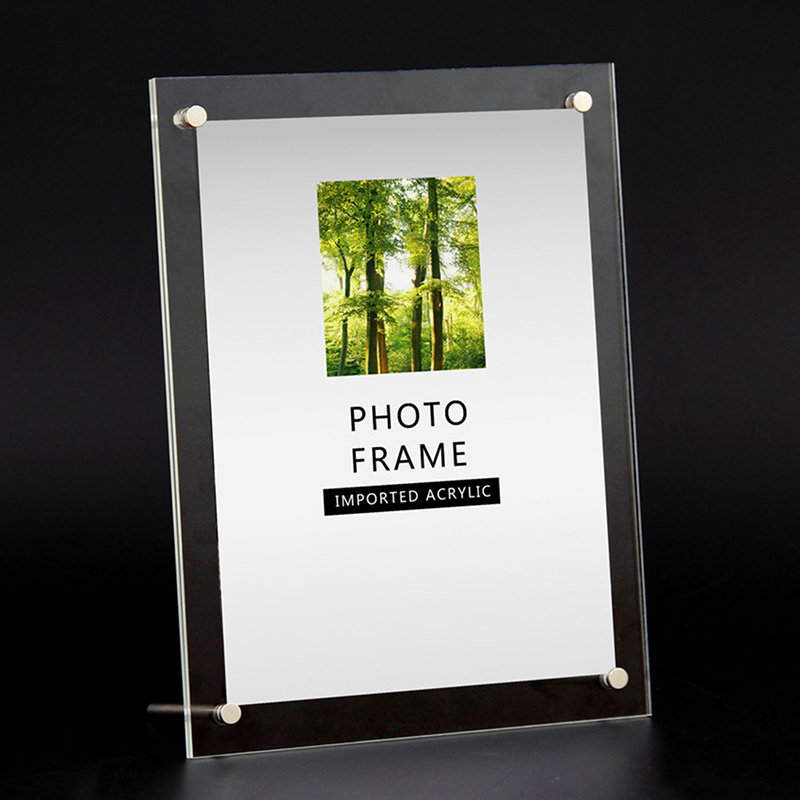 Acrylic Clear Photo Frame Modern Business Certificate Display Stand 6/7/8/10/12 Inch Desktop Picture Display Holder Home Decor: Tabletop / 10 inch
